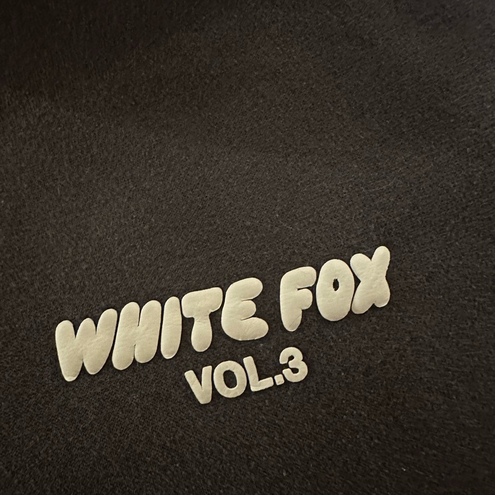 White Fox Boutique Gray Hoodie with White Print - Picture 2 of 3